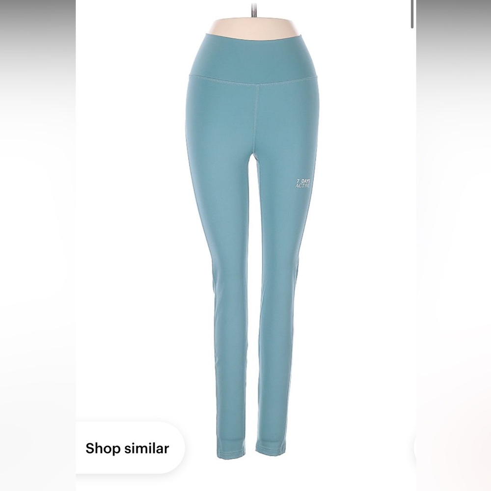 7 Days Active Teal/Turquoise Leggings